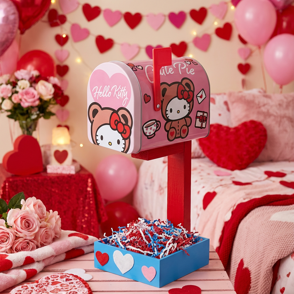 Valentine’s Day Kids Themed Mailbox